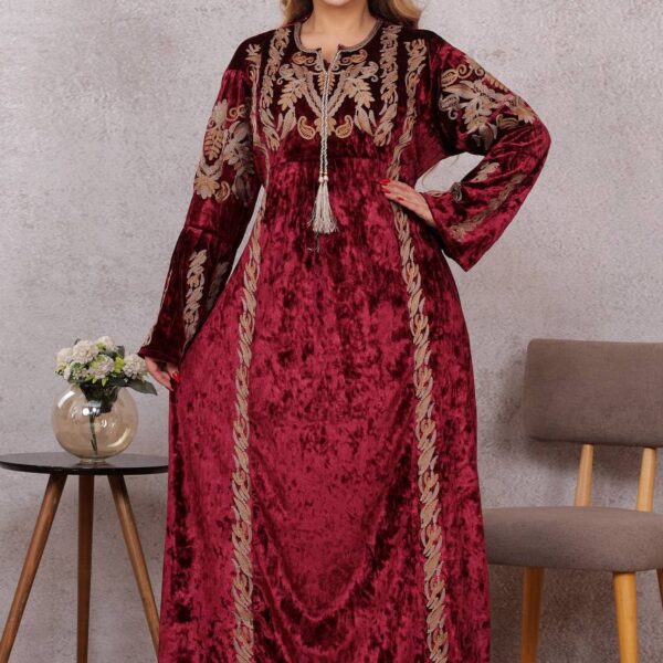 قطيفة فرنسى جنجاة تطريز شنيط خامة اعلى جودة👌