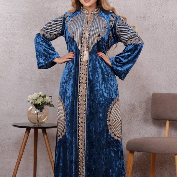 قطيفة فرنسى جنجاة تطريز شنيط خامة اعلى جودة👌